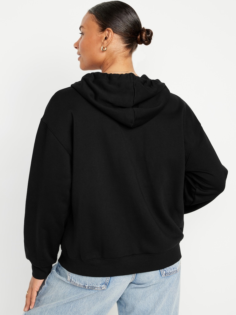 Logo Zip Hoodie Sweatshirt