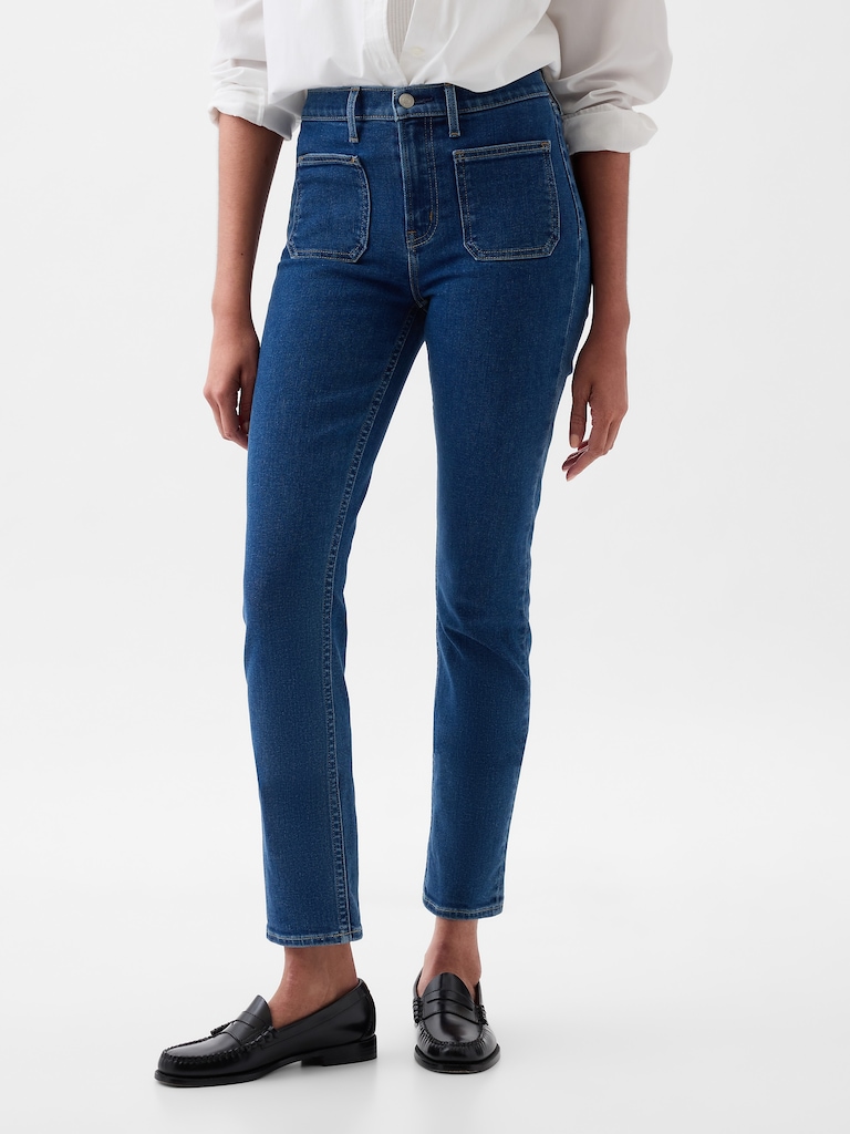 Mid Rise Vintage Slim Jeans