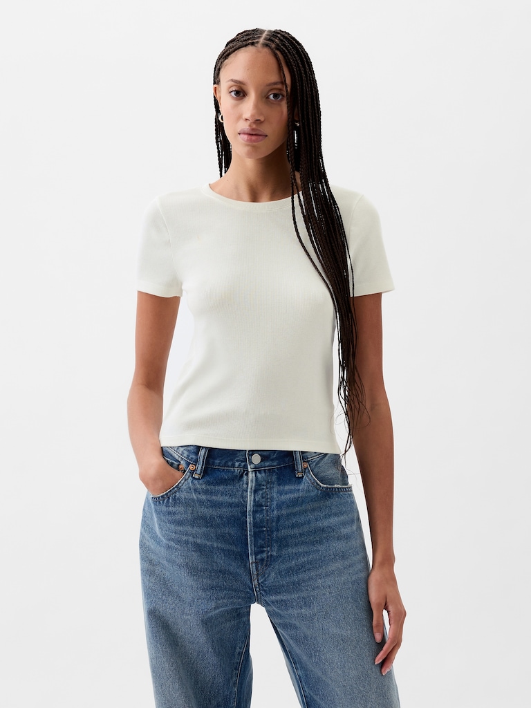 Modern Rib Crop T-Shirt