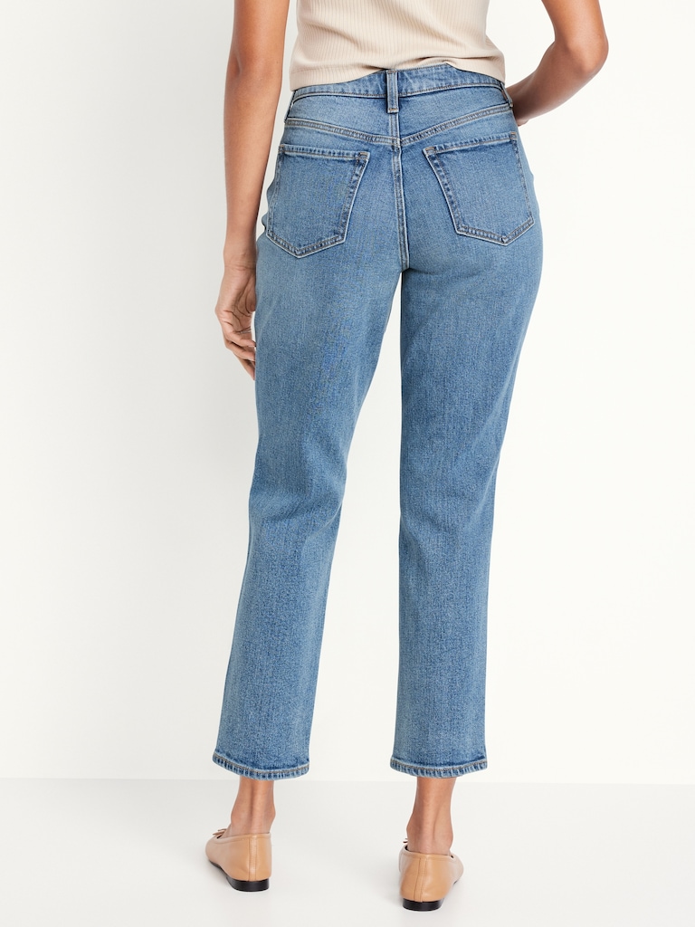 Curvy High-Waisted OG Straight Ankle Jeans