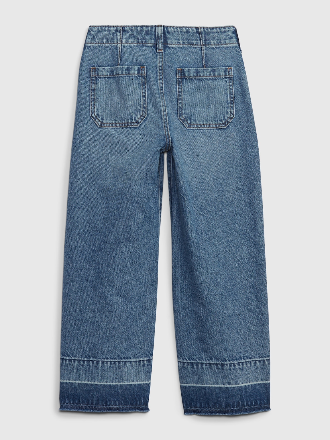 Kids High Rise Stride Wide-Leg Ankle Jeans