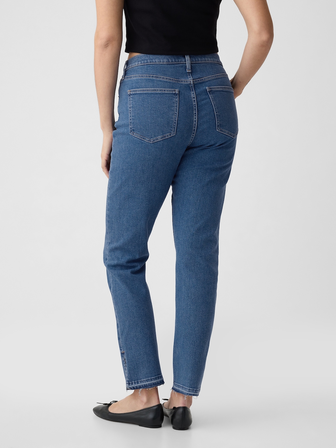 Mid Rise Vintage Slim Jeans