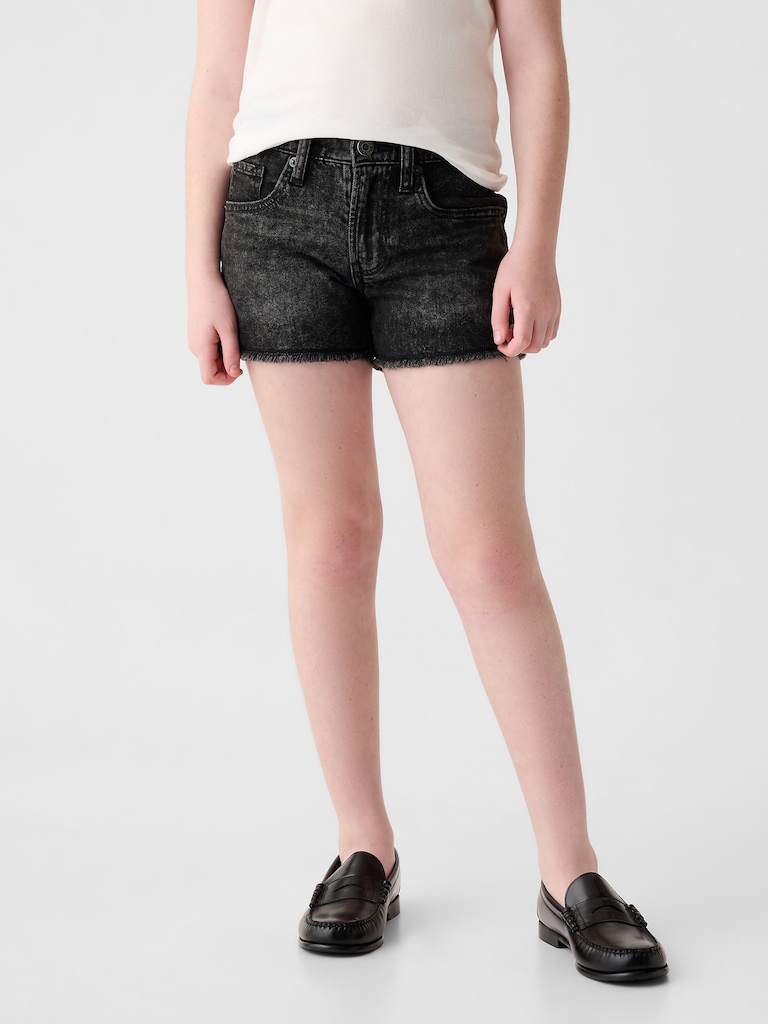 Kids Low Rise Denim Shorts