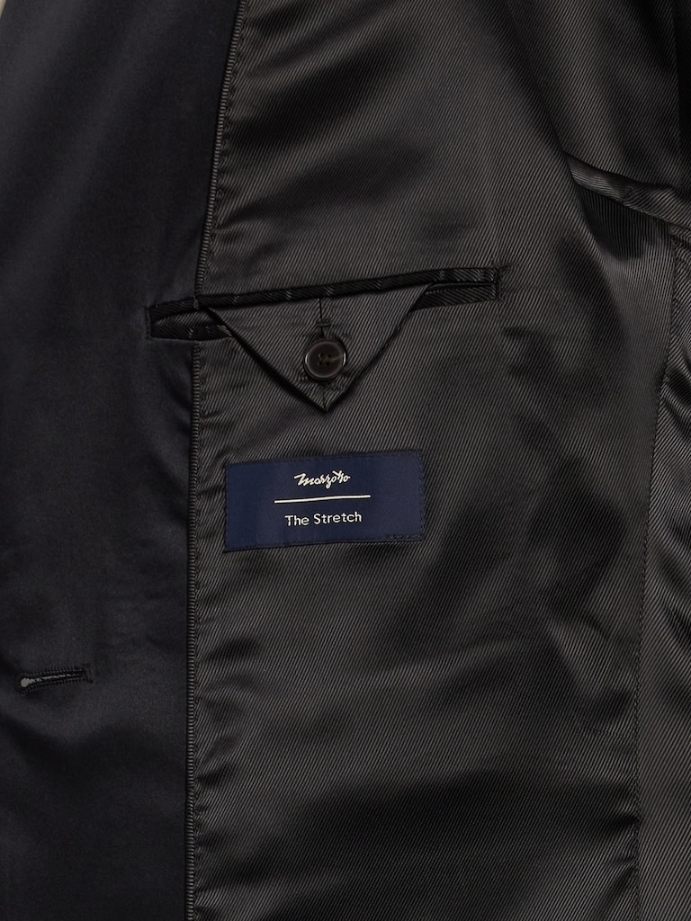 Barathea Relaxed Italian Wool Tuxedo Jacket