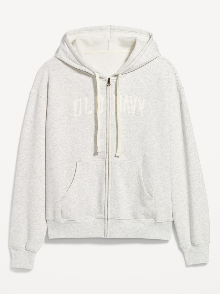 Logo Zip Hoodie Sweatshirt