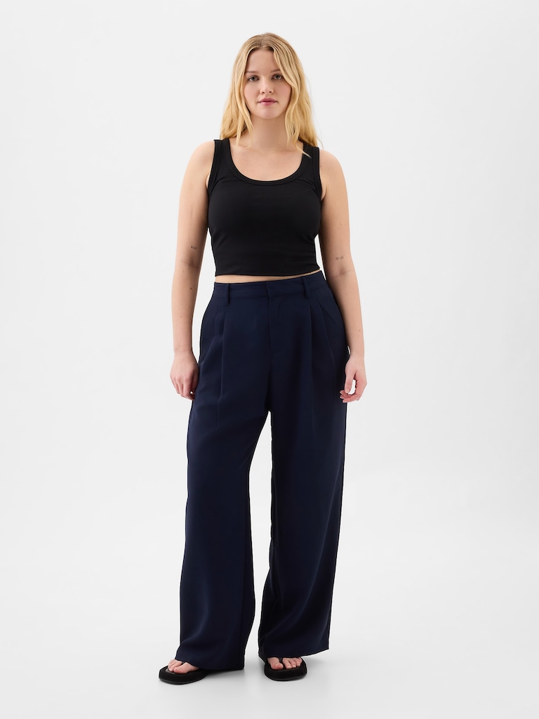 Easy Crepe Trousers