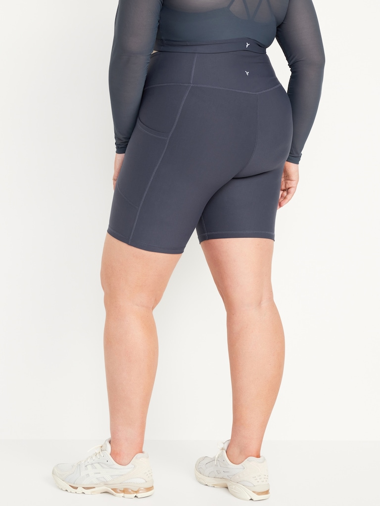 High-Waisted PowerSoft Biker Shorts -- 8-inch inseam