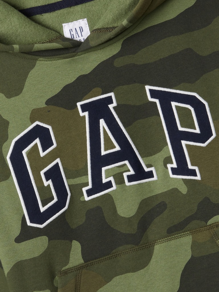 Kids Camo Gap Logo Pullover Hoodie