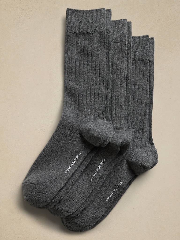 Cotton-Blend Trouser Sock