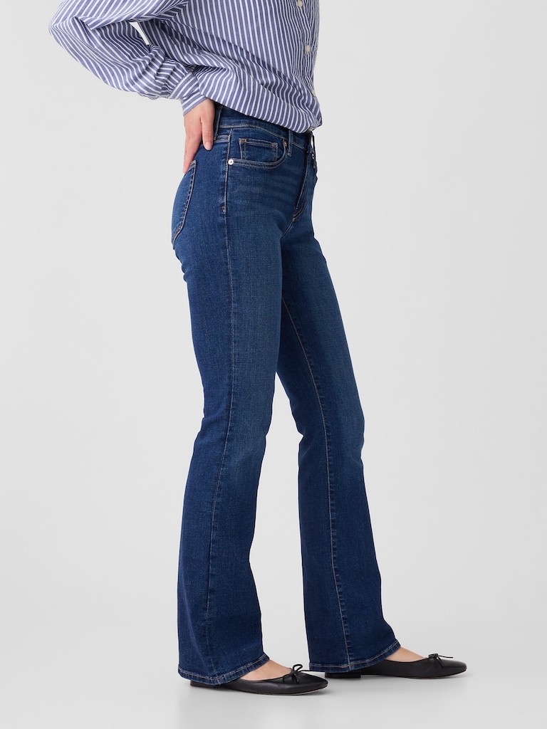 Mid Rise Baby Boot Jeans