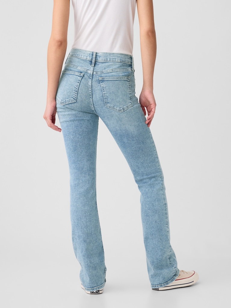 Mid Rise Baby Boot Jeans