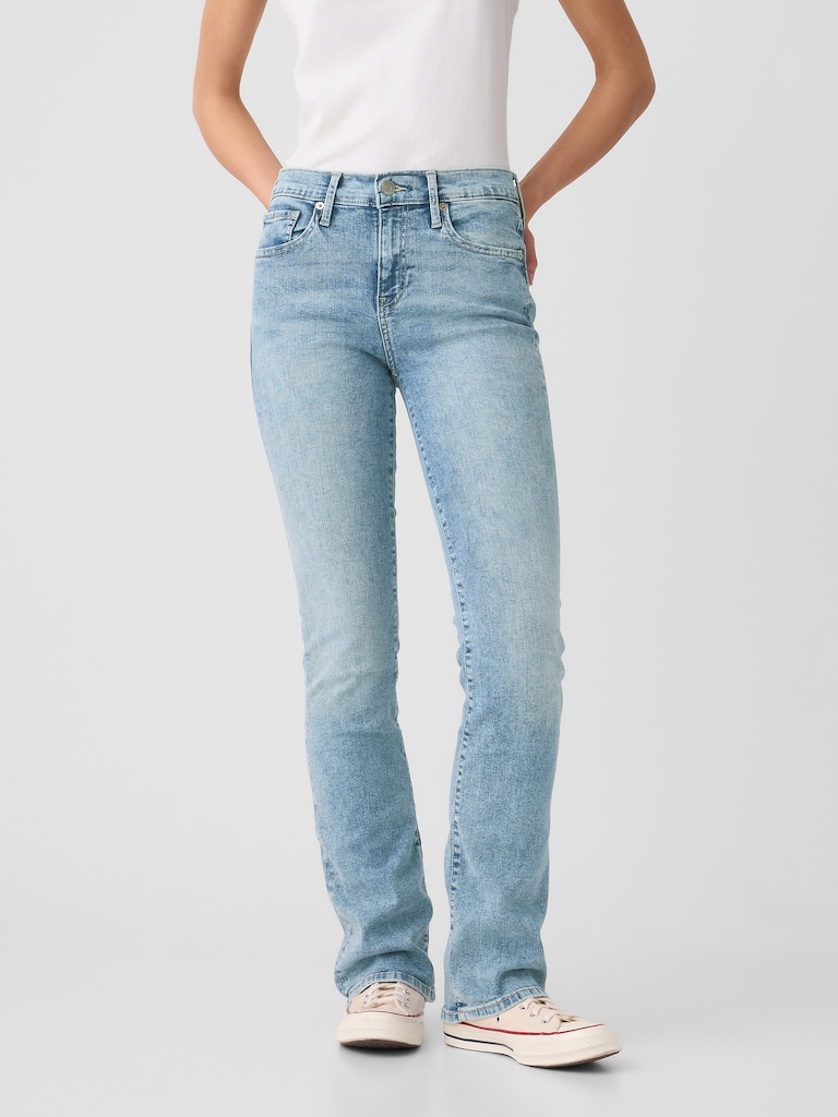 Mid Rise Baby Boot Jeans