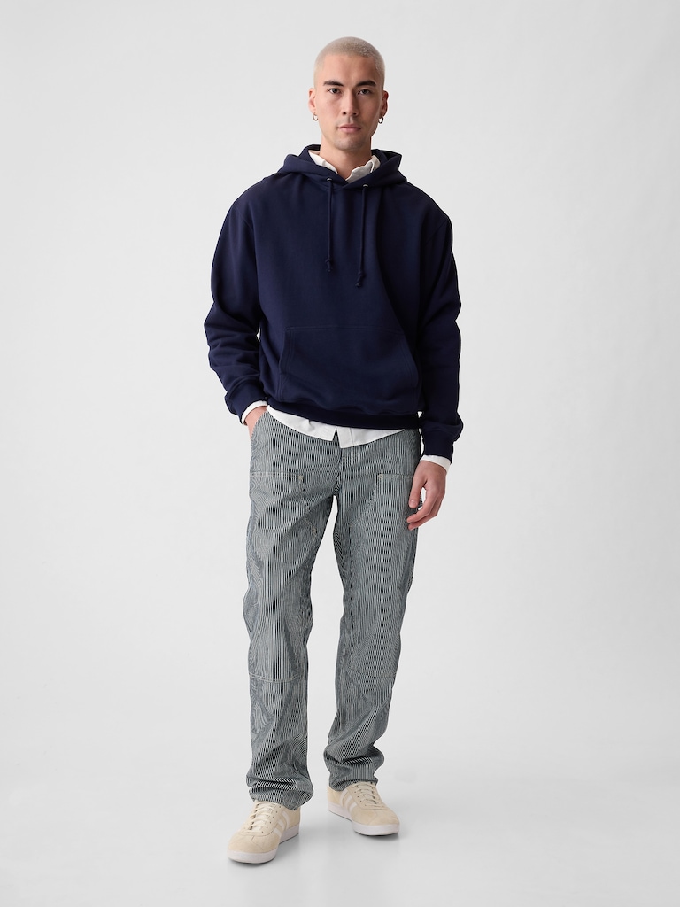 Double-Knee Railroad Striped Carpenter Jeans