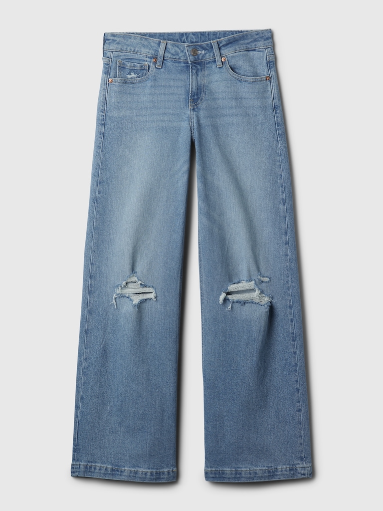 Low Rise Stride Wide-Leg Jeans