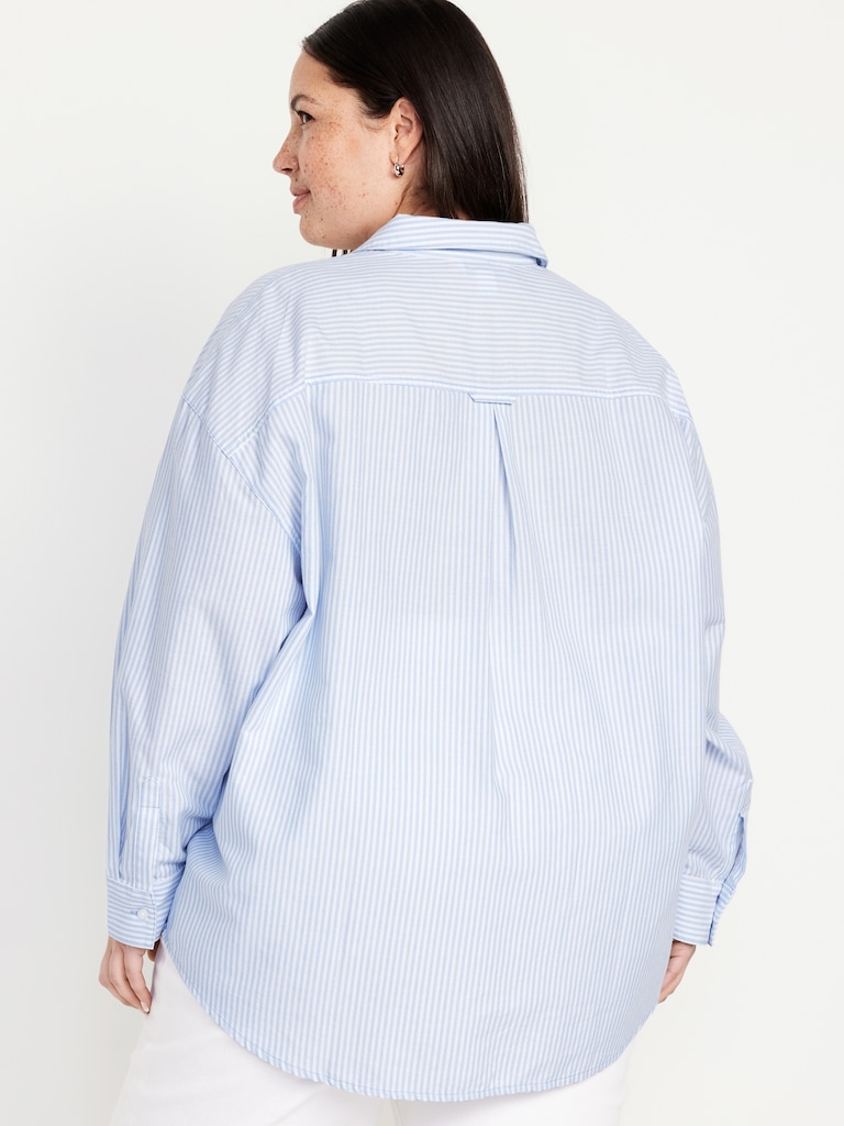 Oversized Button-Down Boyfriend Shirt