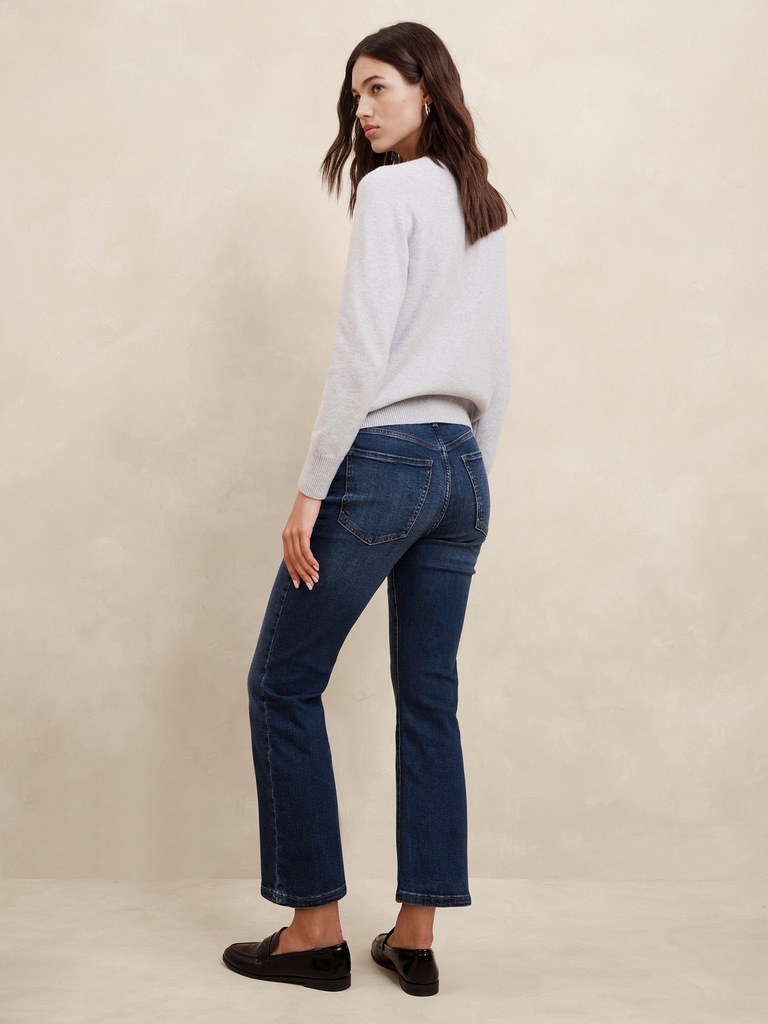 High-Rise Bootcut Cropped Jean