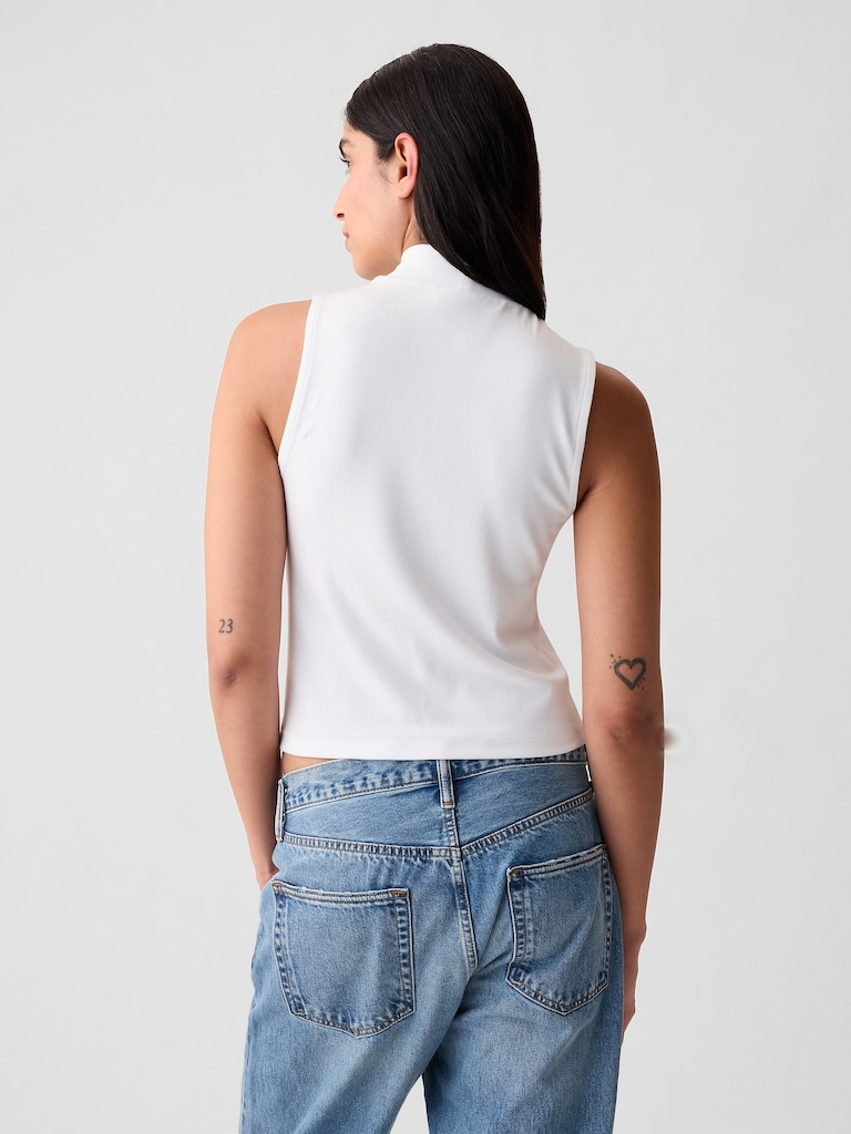 Modern Mockneck Tank Top