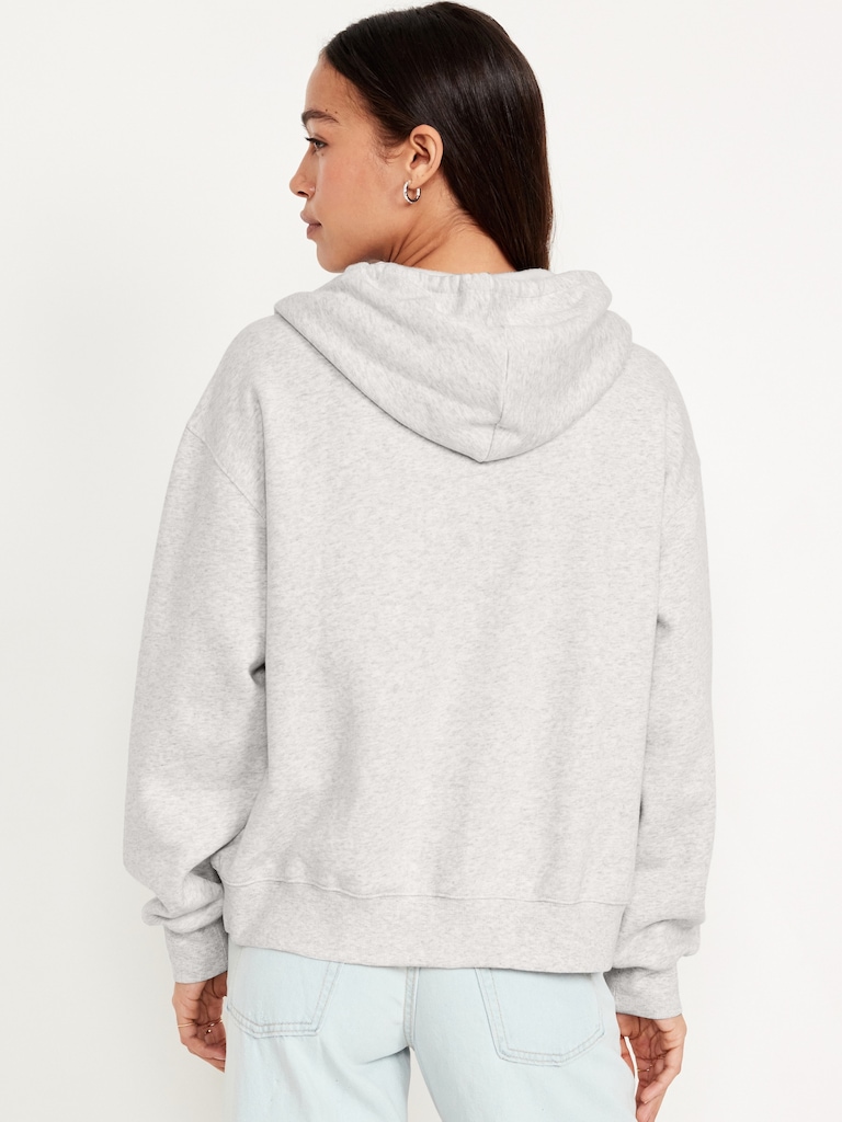 Logo Zip Hoodie Sweatshirt