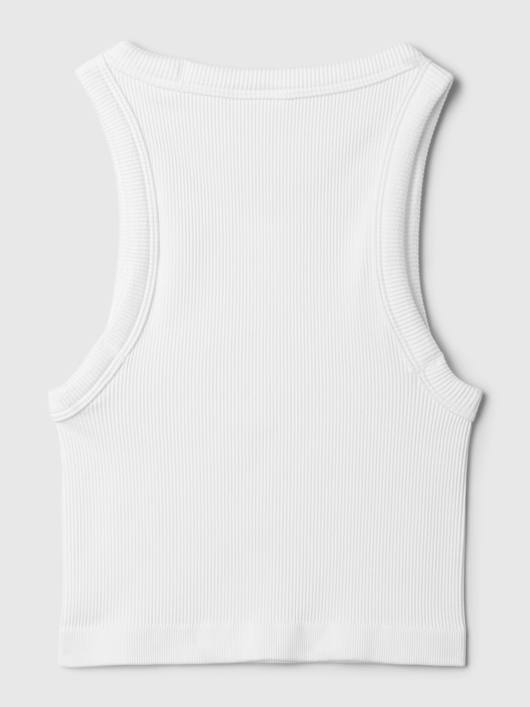 GapFit Seamless Rib Crop Halter Tank Top