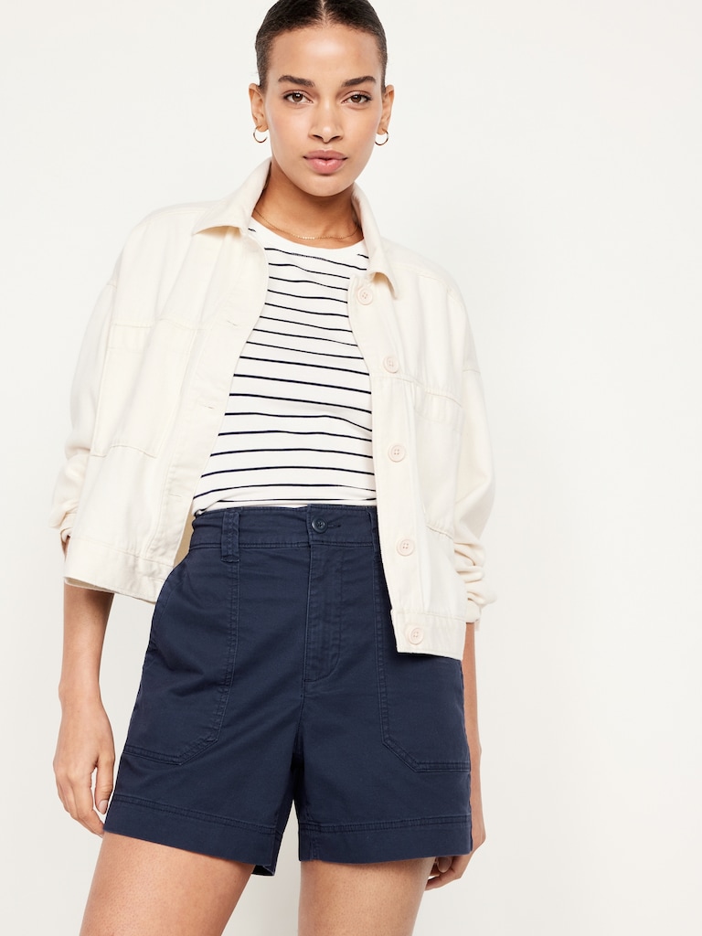 High-Waisted OGC Chino Shorts -- 5-inch inseam