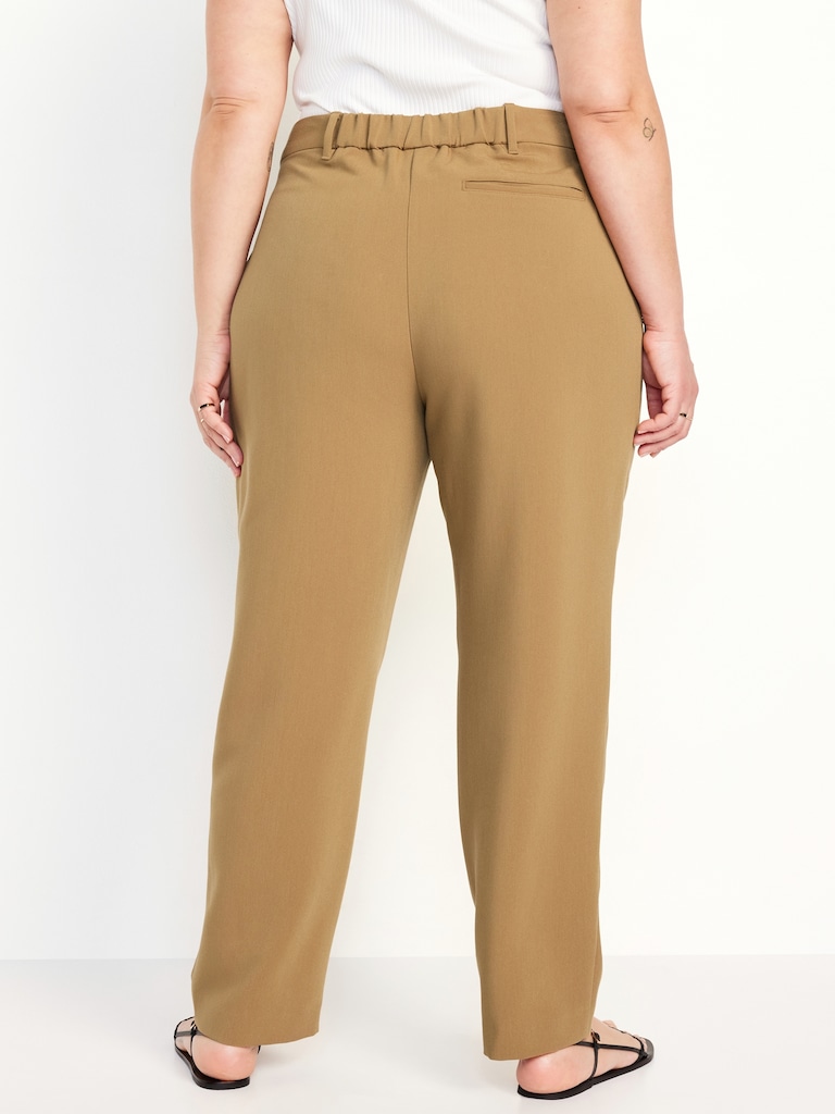 Extra High-Waisted Taylor Trouser Straight Pants