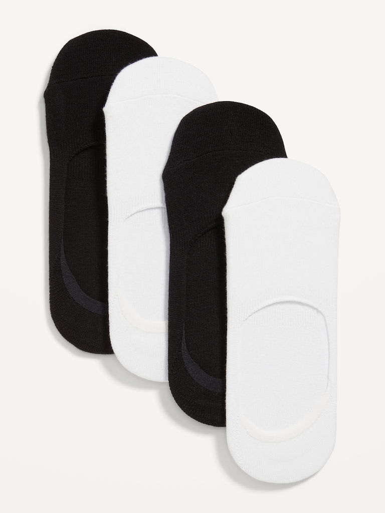 4-Pack No Show Socks