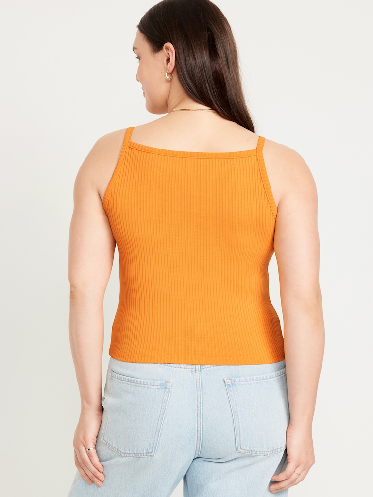 Rib-Knit Cami Tank Top