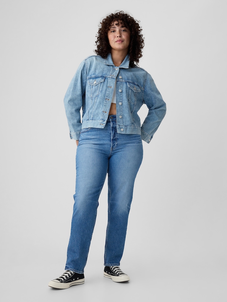 High Rise Cheeky Straight Jeans