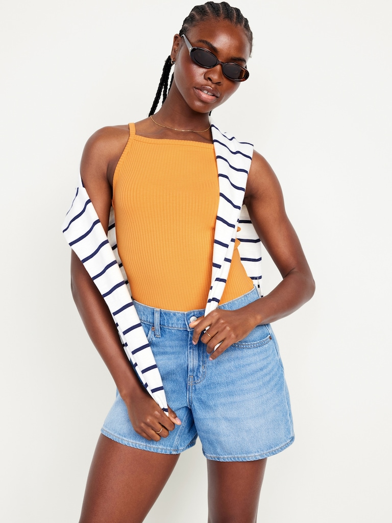 Rib-Knit Cami Tank Top