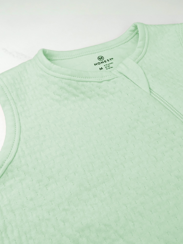 Honest Baby Clothing Organic Cotton Matelasse Wearable Blanket