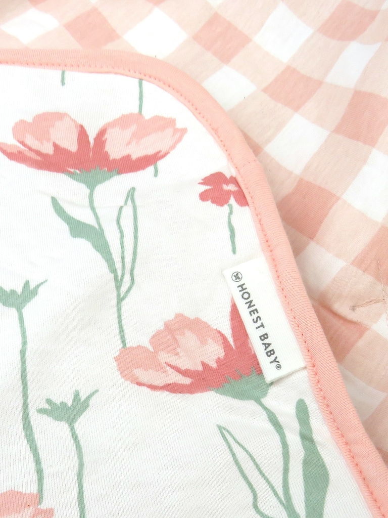 Honest Baby Clothing Organic Cotton Reversible Baby Blanket
