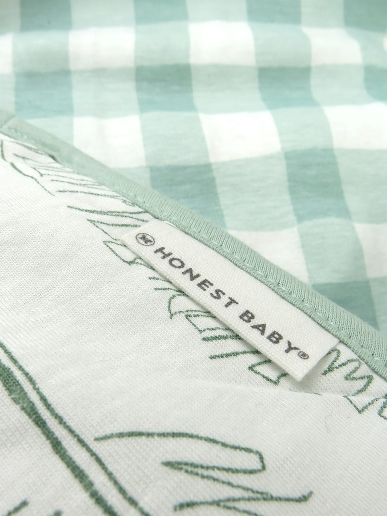 Honest Baby Clothing Organic Cotton Reversible Baby Blanket