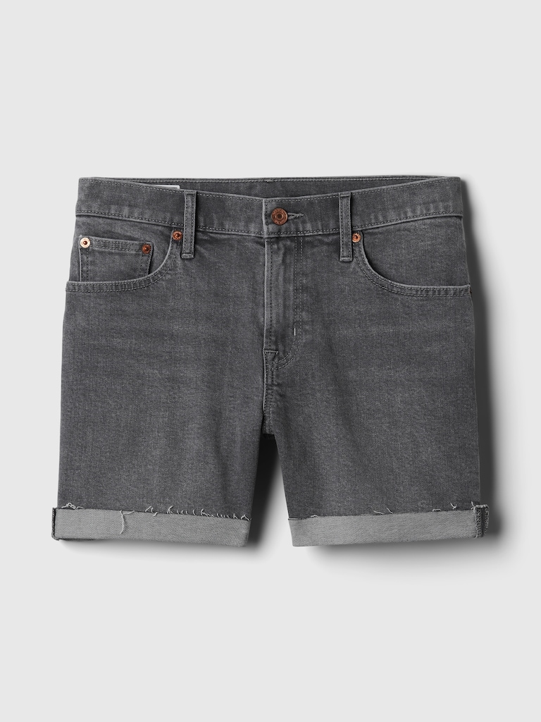 5" Mid Rise Girlfriend Shorts