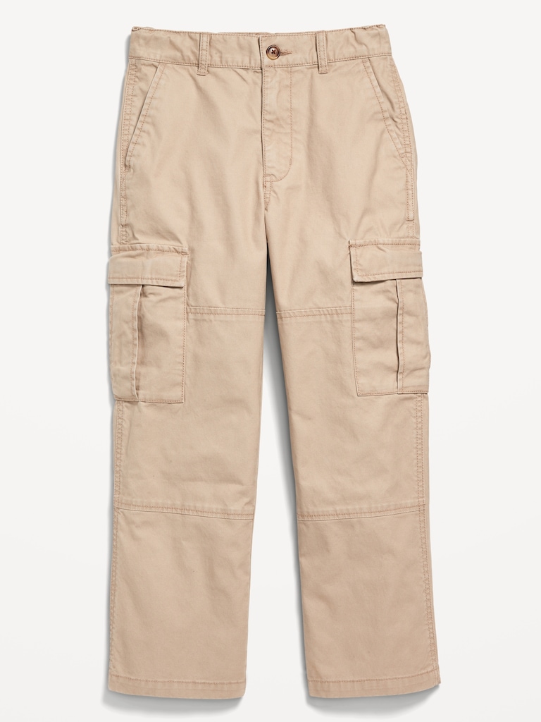 Baggy Non-Stretch Cargo Pants for Boys