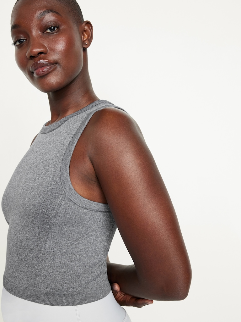 Fluid Seamless Fitted Crop Tank Top