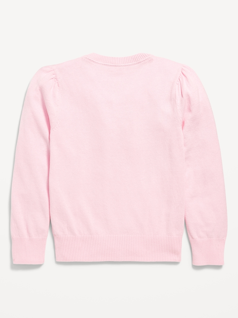 School Uniform Button-Up Cardigan for Girls