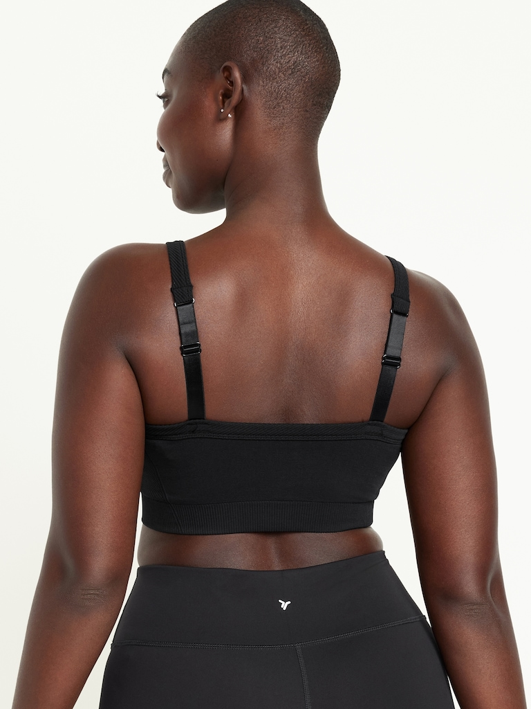 Light Support Fluid Seamless Ribbed Sports Bra