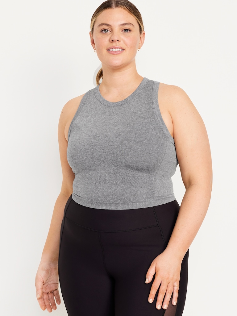 Fluid Seamless Fitted Crop Tank Top