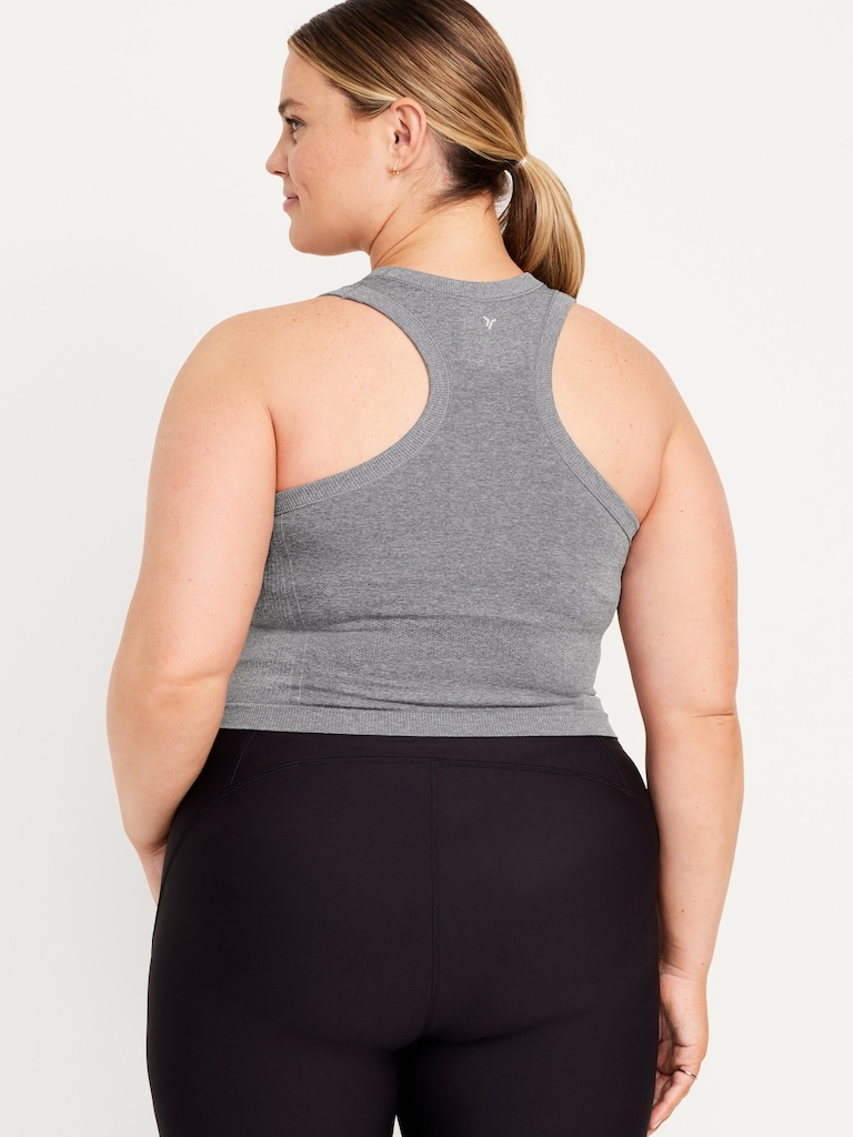 Fluid Seamless Fitted Crop Tank Top