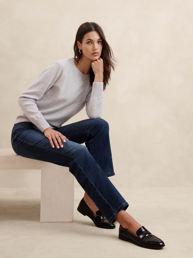 High-Rise Bootcut Cropped Jean