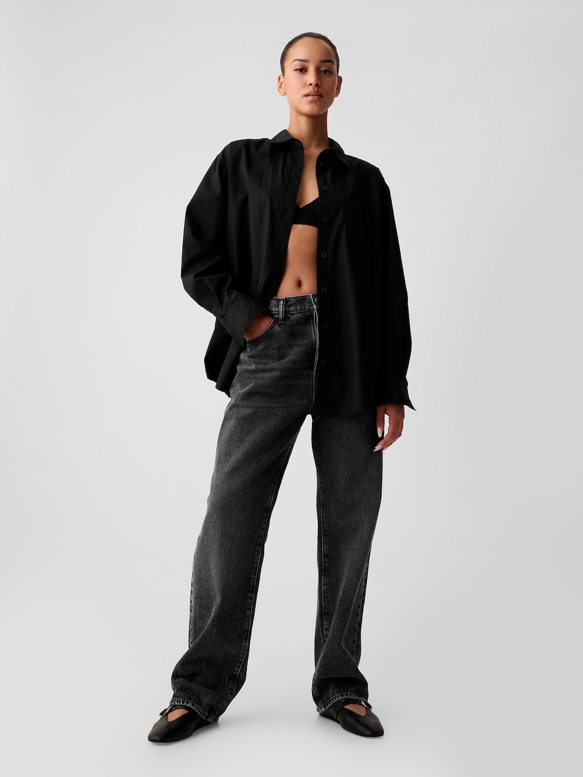 Organic Cotton Poplin Big Shirt