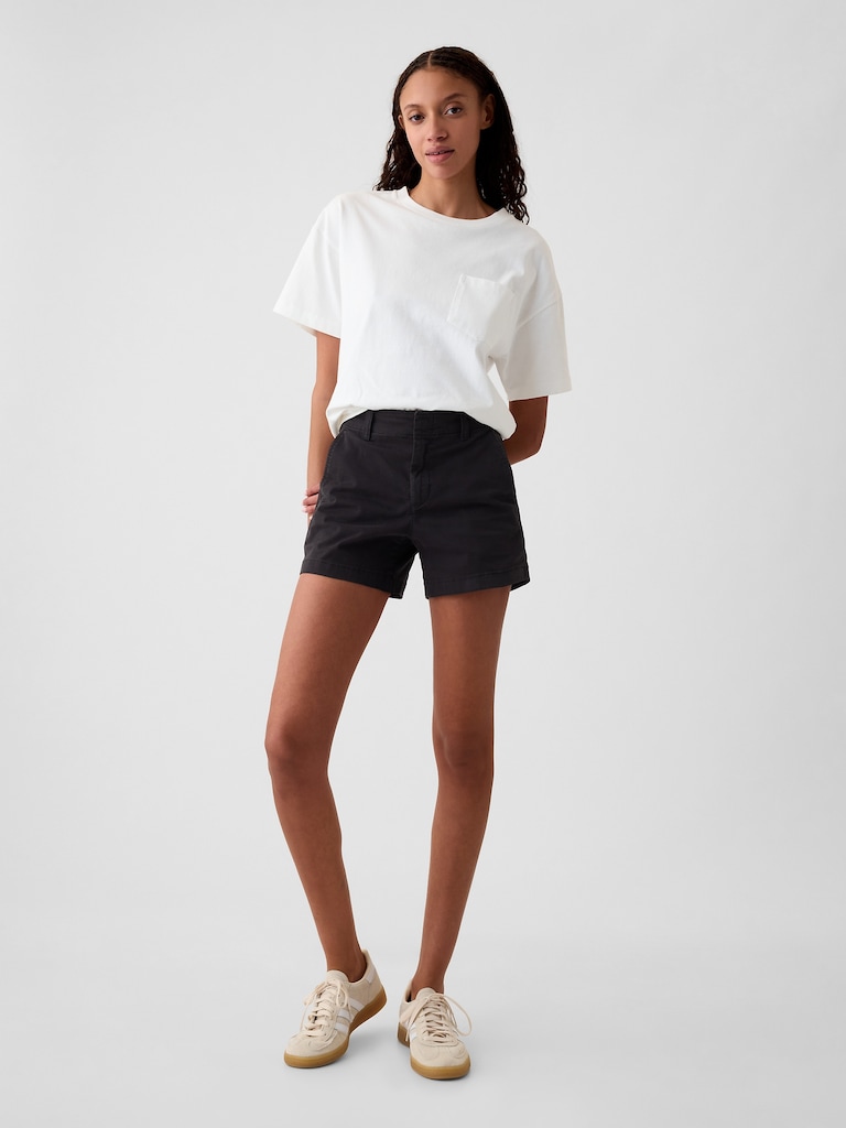 4" Downtown Khaki Shorts