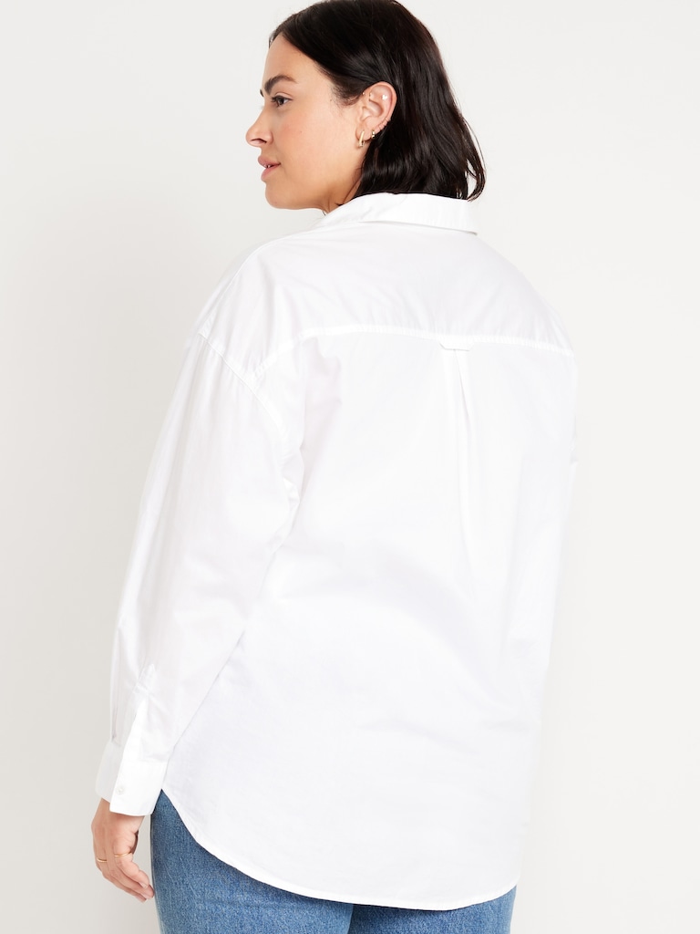 Oversized Button-Down Boyfriend Shirt