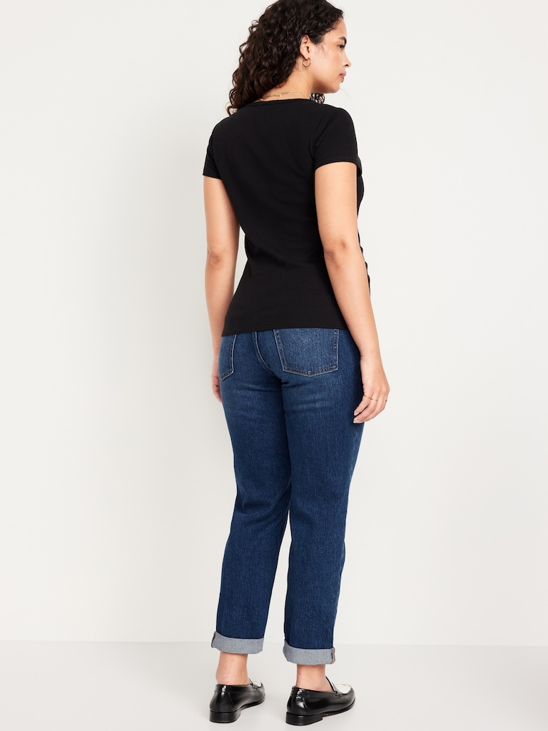 Maternity Full-Panel Wow Boyfriend Jeans