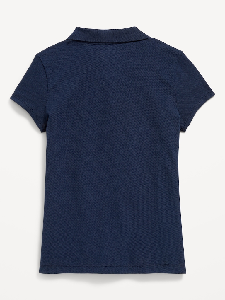 Uniform Pique Polo Shirt for Girls