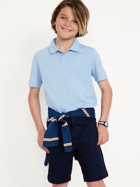 School Uniform Jersey Polo Shirt for Boys