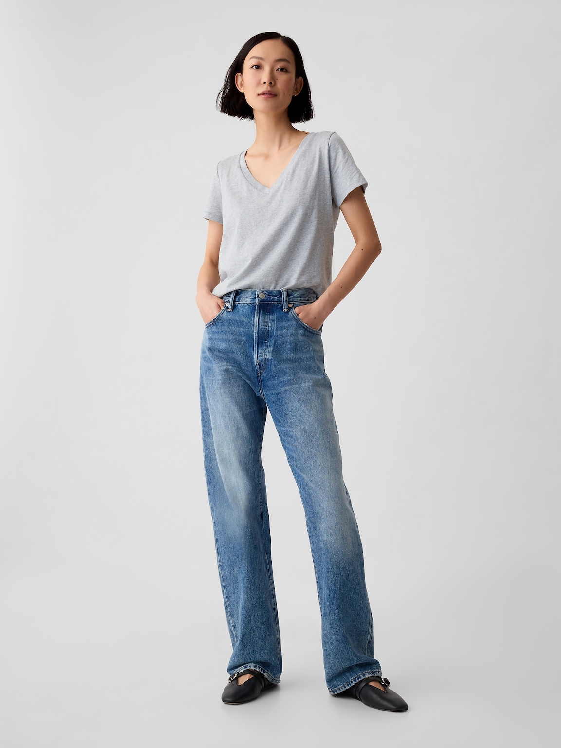 Organic Cotton VintageSoft V-Neck T-Shirt