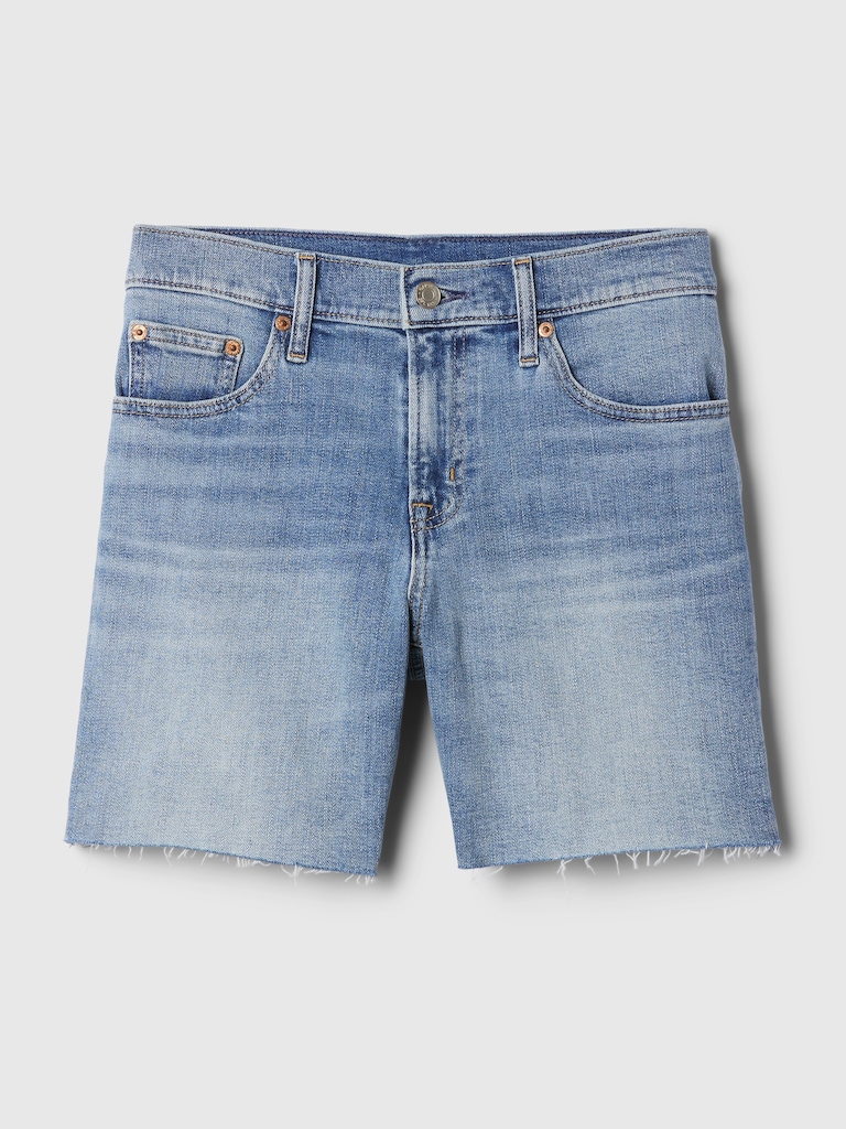 5" Mid Rise Denim Girlfriend Shorts