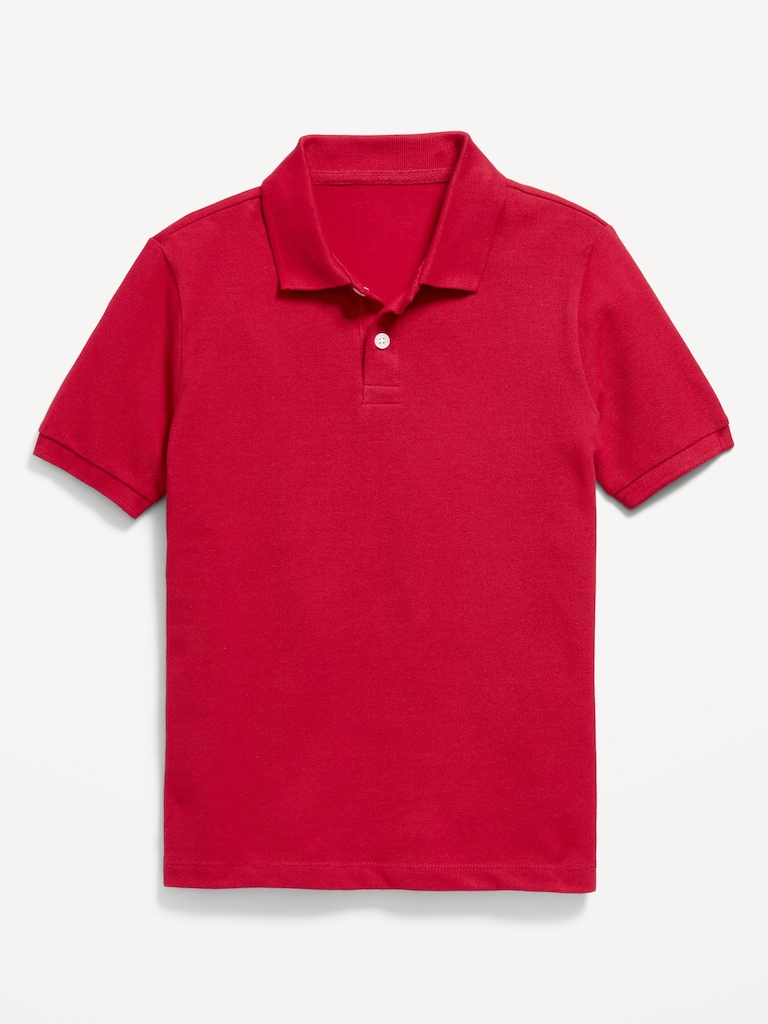 School Uniform Pique Polo Shirt for Boys