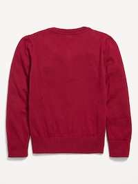 School Uniform Button-Up Cardigan for Girls